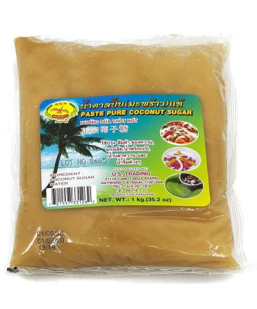 Palm Sugar, Large Size 2.2 Pounds, (Made with Coconut Syrup, Easy-to-Use Paste) - Buy Online on GoSupps.com