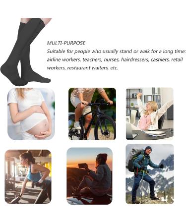 Support Stockings with Zip for Men & Women | Compression Socks for Thrombosis & Varicose Veins | XXL Black - Buy Online on GoSupps.com