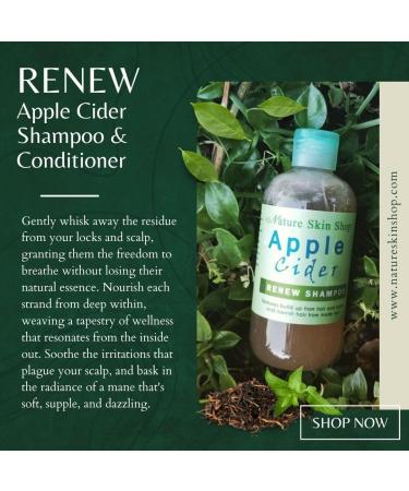 Apple Cider Vinegar Renew Shampoo - Deep Cleansing Removes Build-Up & Nourishes Hair - Best International Shipping - Buy Online on GoSupps.com