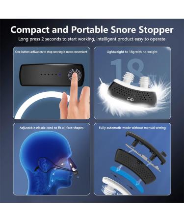 Smart Adjustable Electric Nasal Dilators - Anti Snoring Sleep Aid with Double Eddy Current Fan - Improved Nighttime Sleeping Solution - Buy Online on GoSupps.com