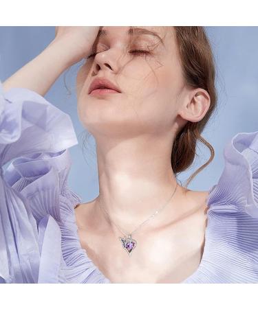 Oralgo's Handmade Minimalist Vintage Necklace - Collarbone Chain with Butterfly Crystal & Heart - Perfect Gift for Jewelry Collectors - Buy Online on GoSupps.com