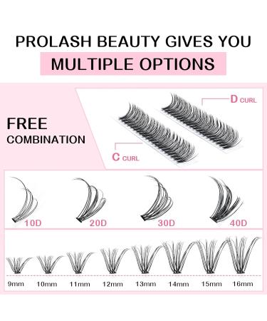 280 PC Individual DIY Eyelashes for Extensions | 10mm Cluster Lashes | High-Quality 30D-D-0.07 - Buy Online on GoSupps.com