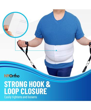 NYOrtho Bariatric Abdominal Binder - Plus-Size Post-Surgery Stomach Compression Garment for Men and Women - 12 Wide Elastic Wrap for Hernia Surgery, C-Section, Natural Birth - 4 Panel Design - Buy Online on GoSupps.com