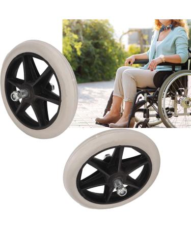 2PCS of Wheel Replacement Rubber Wheelchair Front Wheels Rollator Walker Anti Slip Replacement Casters Rollers Wheels Universal Replacement Wheel Accessories - Buy Online on GoSupps.com