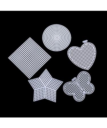 EXCEART 50 Pcs Clear Plastic Mesh Canvas for Needlepoint Embroidery - Cross Stitch Art Craft Shapes Included - Buy Online on GoSupps.com
