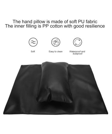 Buy Hand Pillow & Manicure Handrail Pillow - Soft PU Leather Nail Care Pad for Beauty Salon - Waterproof Arm Holder (Black) - Buy Online on GoSupps.com