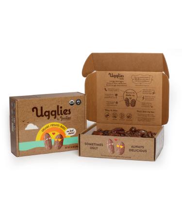 Joolies Organic Whole Medjool Dates | "Ugglies" 2 Pound Bulk Box | Fresh California Grown Fruit | Vegan, Gluten-Free, Paleo, No Sugar Added | Perfect Holiday Gift for Friends & Family Whole 2 Pound (Pack of 1)