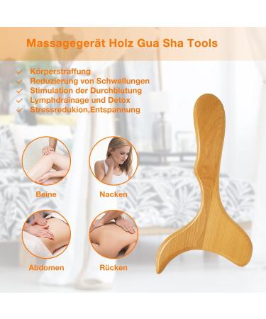 4-Piece Maderotherapy Set - Anti-Cellulite Wood Massage Rollers & Gua Sha for Pain Relief Lymphatic Drainage & Relaxation - Buy Online on GoSupps.com