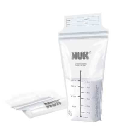 NUK Breast Milk Bags - 25 Sterilized Leak-Proof BPA-Free (180ml Each) - Ideal for International Shipping - Buy Online on GoSupps.com