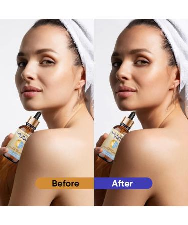 Nature Self Tanner Bronzing Drops with Hyaluronic Acid - Cruelty Free Self Tanner for Face & Body - Fragrance Free Vegan Skincare for Radiant Glow - Buy Online on GoSupps.com