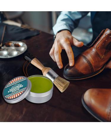 NiHome Leather Salve & Brush | Protective Non-Greasy Formula for All Leather Types - Furniture Couch Sofa Care - Buy Online on GoSupps.com