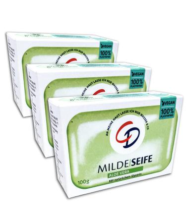 CD Set of 3 gentle aloe vera soaps 3 x 100 g