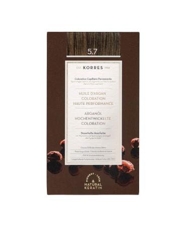 Correx Argan Oil Colorant - ammonia -free hair color chocolate brown light 5.7 - 100% gray hair cover & vegan for a long -lasting color result - Buy Online on GoSupps.com
