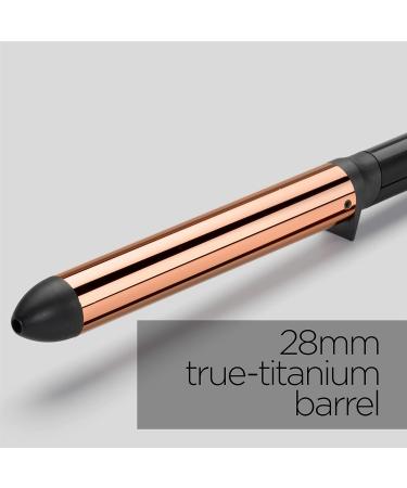 BaByliss Titanium Brilliance Waves Wand - 28mm True-Titanium Barrel - Fast Heat Up - Black - Buy Online on GoSupps.com