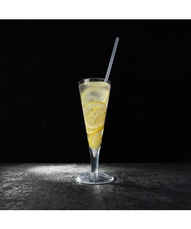 ALINK 12-Pack 10.5 Reusable Clear Plastic Straws with Cleaning Brush - Eco-Friendly Tumbler Straws for Drinks - Pack of 12 - Buy Online on GoSupps.com