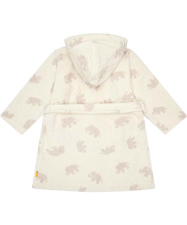 Steiff Unisex Children's Homewear Bathrobe 116 White - Elephant Motif | Buy Online | International Shipping Available - Buy Online on GoSupps.com