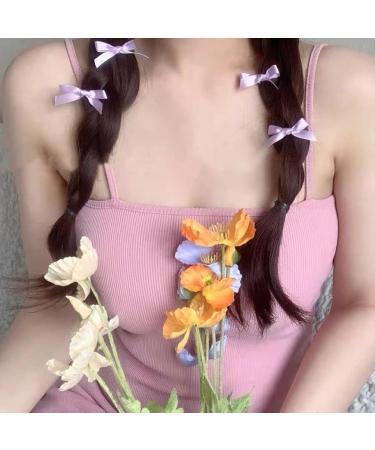 NUEAYMS 2Pieces Ribbon Bow Hair Clip Hair Barrette Hair Bow Headpieces Winter Bow French Barrette Headwear Hair Accessories Rose Pink - Buy Online on GoSupps.com