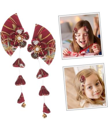 Amosfun 1 Pair Adhesive Clips Womens Hair Accessories Traditional Japanese Hair Tiaras for Girls Flower Hair Clips for Women Hair Barrettes for Women Bride Cherry Blossoms Cloth China - Buy Online on GoSupps.com