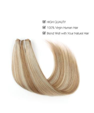 Sassina Miracle Wire Hair Extensions - Real Human Hair Full Head Hairpiece, Ash Blonde to Platinum Blonde P8/60, 20 120g - Buy Online on GoSupps.com