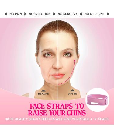 Double Chin Reducer V Line Mask Facial Slimming Strap Double Chin Reducer Chin Up Mask For Women and Men Tightening Skin Preventing Sagging (Medium) - Buy Online on GoSupps.com
