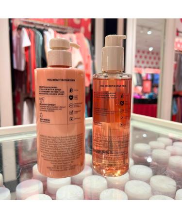 Victoria's Secret PINK Honey Cranberry Glow Boosting Body Lotion & Oil Set | International Shipping - Buy Online on GoSupps.com