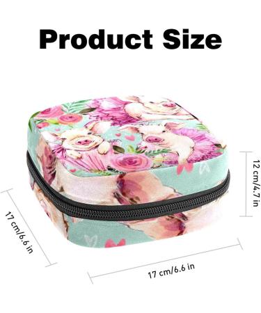 Anna Cowper Flower Sanitary Napkin Storage Bag - Multi-colored Portable Period Pouch for Women and Teens - Buy Online on GoSupps.com