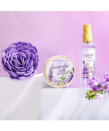 Green Canyon Spa Lavender Gift Basket - 10 Pc Set, Perfect for Birthday & Anniversary, Ideal Holiday Gift for Her - Buy Online on GoSupps.com