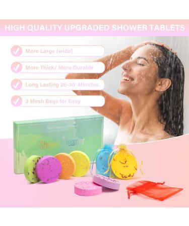 Aromatherapy Shower Steamers 8 Pack - Father's Day Gifts - Different Scented Bath Bombs with Mesh Bags - Stress Relief & Relaxation - Self Care Gifts for Women - Birthday & Christmas - Buy Online on GoSupps.com
