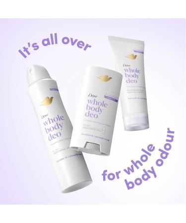  Dove Dove Whole Body Lavender & Chamomile Deodorant Stick with 0% Aluminium Salts for Armpits Chest Legs and More 75ml - Buy Online on GoSupps.com