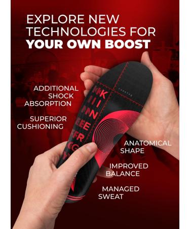 Arch Support Insoles for Sports - Best Athletic Shoe Inserts for Men & Women | Jogging Sprinting & Running - Size XS (Men 4.5-6.5 / Women 5.5-7.5 - Buy Online on GoSupps.com