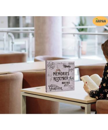 Arpan Large Slip In Pockets 3-Ring Binder Photo Album - Holds 500 6x4 Photos - Wedding Baby Birthday - Slogan Art - 34 x 33 x 4 cm - Buy Online on GoSupps.com