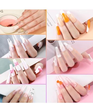 PEACECOLOR Acrylic Nail Kits Full Set for Beginners 6 Colors Acrylic Powder Set with Liquid Monomer 10PC Nail Forms Nail Art Brush Professional Acrylic Nails Kit for Home Salon DIY KAP0071 - Buy Online on GoSupps.com