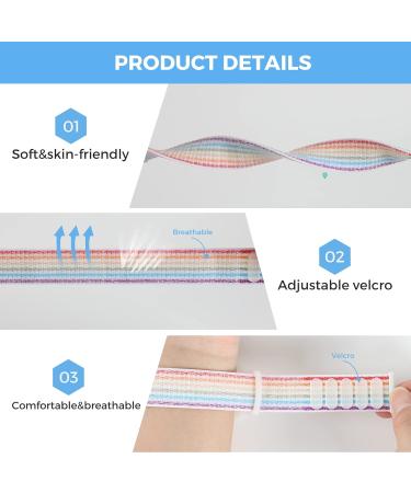 AirTag Wristband Kids (2 Pack) - Nylon Bracelet for Apple AirTag - Protective Cover with Strap - Lightweight Watch Band for Kids & Elders - Rainbow & Yellow - Buy Online on GoSupps.com