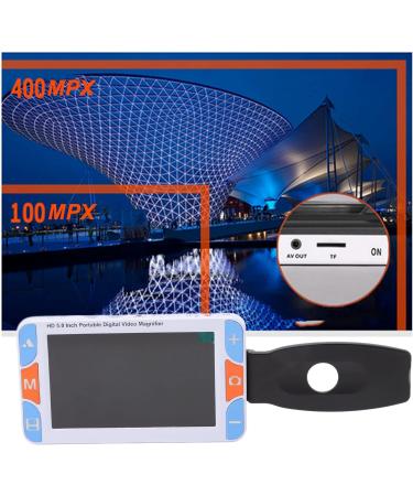 Portable Digital Magnifier 5.0inch Digital Magnifier with Handle 3 Million Fixed Focusing 3X To 48X Zoom 26 Color Modes Electronic Magnifier for Reading Books Style 1 - Buy Online on GoSupps.com