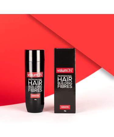 Hair Fibres x2 VOLUMON Keratin Hair Building Fibres for Thinning Hair - Instantly Conceals Thinning Areas for Fuller Thicker Hair - For Men & Women 28g x2 + Applicator (Dark Brown) - Buy Online on GoSupps.com