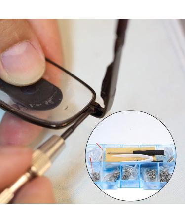 Complete Glasses Repair Set | 500-Piece Toolkit with Screws Nose Pads Tweezers & Micro Screwdriver - Ideal for Eyeglasses & Sunglasses - Buy Online on GoSupps.com