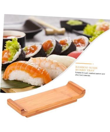Alipis Sushi Plate Wood Tray Wooden Trays Wood Sushi Boat Food Serving Tray Desserts Boat Seafood Snack - Buy Online on GoSupps.com