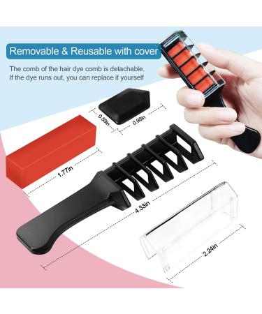 Ebanku 10 Colors Temporary Hair Chalk Comb for Girls Kids - Washable & Cosplay Party Hair Color with Shawl - Perfect Birthday or Christmas Gift - Buy Online on GoSupps.com