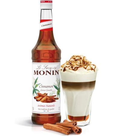 MONIN Premium Cinnamon Syrup 700ml - Vegan-Friendly, Allergen-Free, 100% Natural - Ideal for Coffee and Cocktails - Buy Online on GoSupps.com