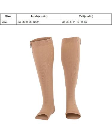 Buy XXL Zippered Compression Socks & Elastic Open Toe Sports Shoes for Women - Premium Comfort & Support | International Shipping Available - Buy Online on GoSupps.com