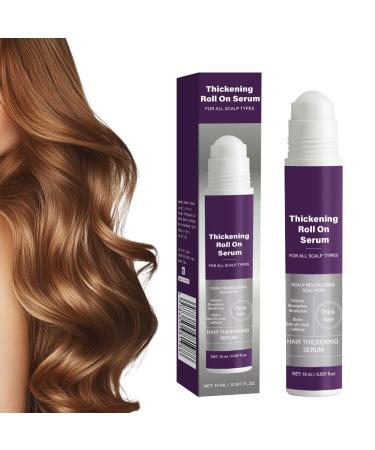 Chaies Hair Growth Roll-On 15ml Hair Volumizing Solution Gentle Nourishing Scalp Oil - for Straight Curly Damaged Thinning Dry Hair - Travel Daily Salon