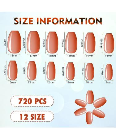 720 Short Square Fake Nails - Full Cover Coffin Press On Nails for Women, Girls, Kids - Glossy Pure Color False Nail Tips - Fresh Colors - Buy Online on GoSupps.com