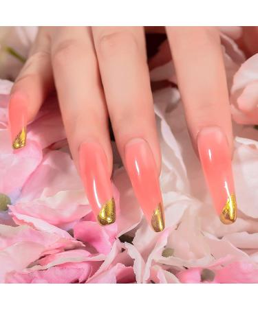 Chrome Nail Powder Set - Metallic Mirror Effect Holographic Iridescent Nail Pigment Glitter Art Decoration - 6 Jars Aurora Shell Chrome Powder - Buy Online on GoSupps.com