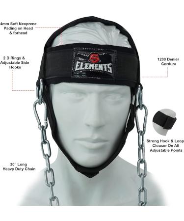 5 Elements Neck Harness for Strength Training | Adjustable Neck Exerciser for Stronger Neck & Traps | International Shipping Available - Buy Online on GoSupps.com