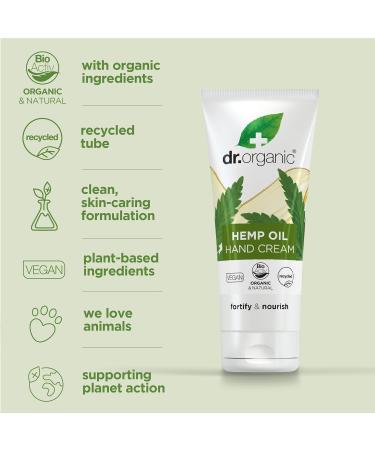 DR Organic Hemp Oil Hand and Nail Cream - Moisturizing Vegan Paraben & SLS Free | 100ml for Men & Women - Buy Online on GoSupps.com