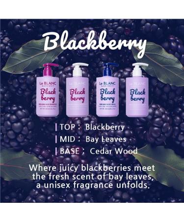 Le BLANC Perfume Body Lotion Six lux Long-Lasting Fragrances Vegan Deep Non-Sticky Hydration Mild & Soothing 10.1 fl oz Daily Moisturizer All Skin Types (Blackberry 10.1 fl oz) - Buy Online on GoSupps.com
