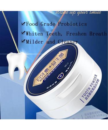 50g Tooth Powder Teeth Whitening Powder Probiotics Dazzling White Tooth Powder Natural Teeth Whitening Powder Stain Removal - Buy Online on GoSupps.com