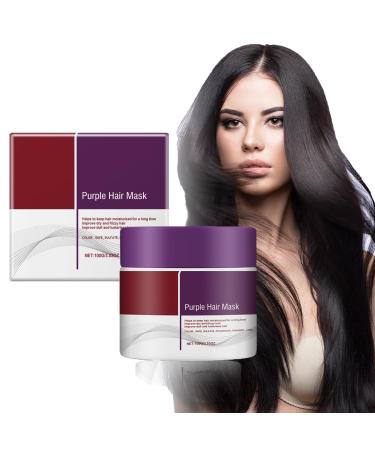 Masque Nourrissant Violet Purple Toning HairMask Violet Masque Cheveux Masque Capillaire Violet Masque Capillaire au Collag ne Masque Capillaire Au Collag ne Pour Cheveux Secs Et Ab m s