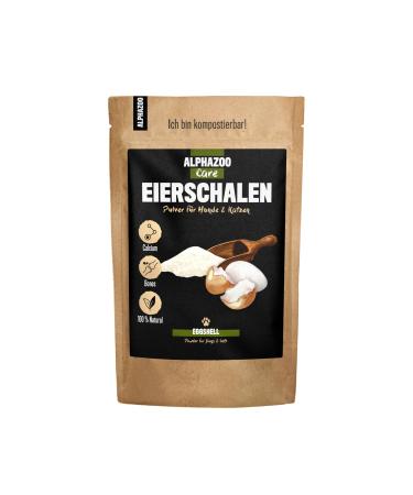 alphazoo Eggshell Powder 250g for Dogs and Cats Natural Source of Calcium to Support Bones and Teeth Calcium for Barf