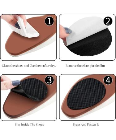Non-Slip Adhesive Shoe Soles Pads - 3 Pairs Rubber Grips for High Heels - Anti-Shedding Stickers for Slippery Roads - YUBRO Non-Skid Shoe Grips - Buy Online on GoSupps.com